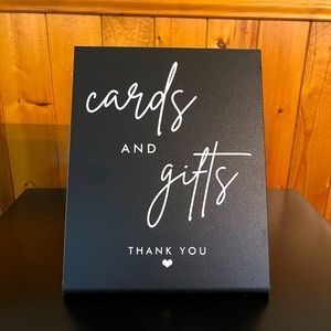 Custom Stand on their own Wedding Signs for Cards & Gifts and Wedding Favours